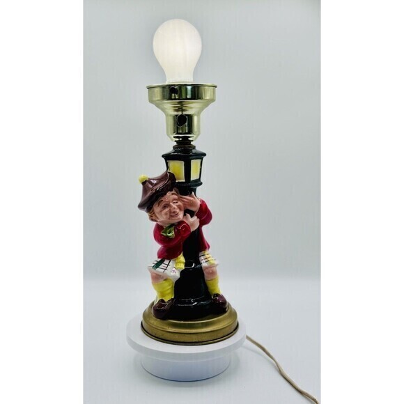 Vintage Bar Lamp Scottish Drunk Lamp Post No Globe Man Cave WORKS - Picture 1 of 15